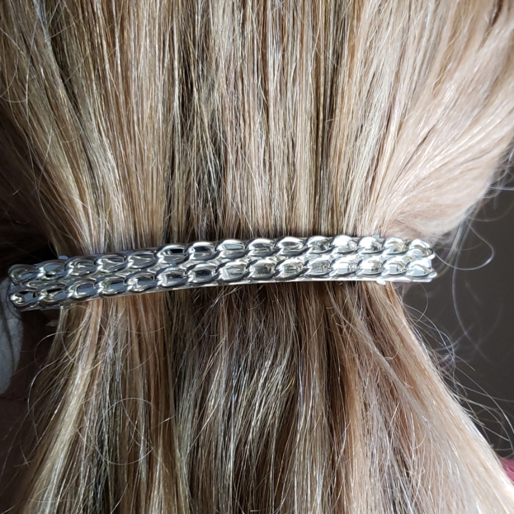Silver Barrette
